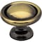 Elements 1-3/16" Diameter Antique Brass Kingsport Cabinet Mushroom Knob 878AE - alternate 1
